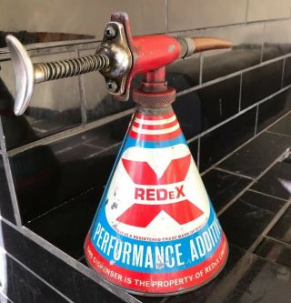 Redex Oil Dispenser Rare Vintage Australian Tin