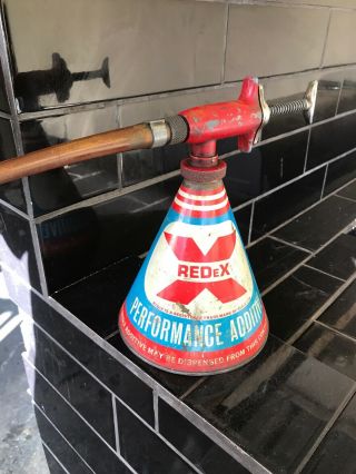 Redex Oil Dispenser Rare Vintage Australian Tin 3