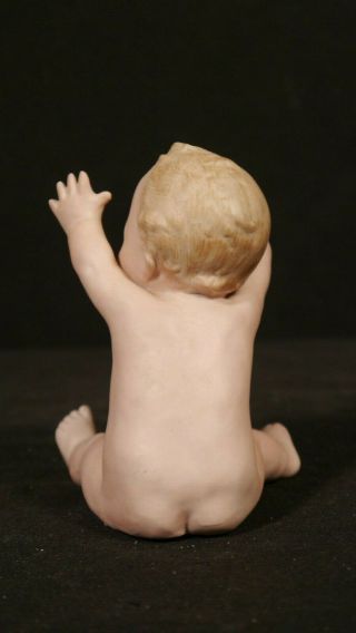 Antique German Heubach Porcelain Bisque Piano Baby NUDE Naughty Boy 4 2