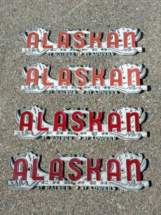Vintage Alaska Camper Moosehorn Emblems 1966 4
