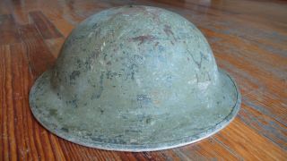 British Army Helmet Combat Brodie Washbasin Mk I Leather Liner Normandy Ww2