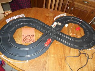 Eldon Indianapolis " 8 " Road Race Set Cars Work