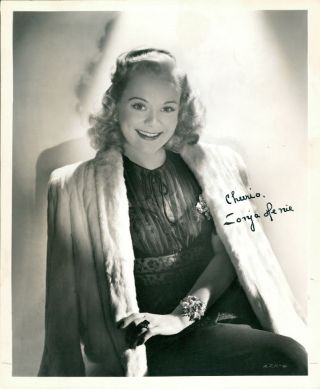Sonja Henie (vintage) Signed Photo