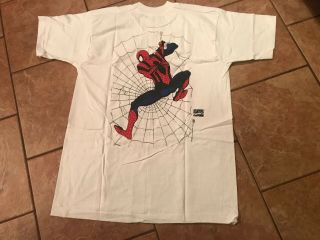 DOUBLE SIDED SPIDER - MAN VENOM 1995 Shirt Vtg marvel spawn hulk thor ironman 2