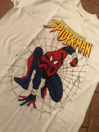 DOUBLE SIDED SPIDER - MAN VENOM 1995 Shirt Vtg marvel spawn hulk thor ironman 7