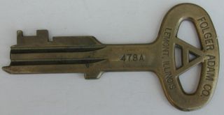 Old Large Antique Skeleton Key Jail Key Or Prison Key 1890 