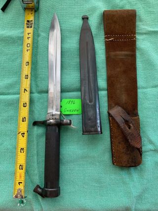 Swedish Mauser Bayonet M96/42 1896 With Scab And Frog