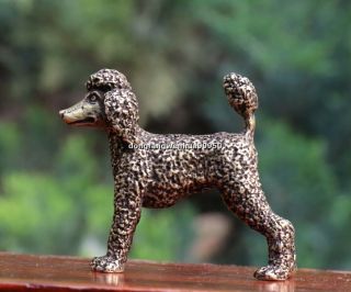 5 Cm China Pure Bronze Copper Wolfhound Dog Lucky Animal Statue