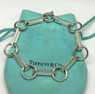 Tiffany & Co Paloma Picasso Sterling Silver Tenderness Hearts Bracelet 7 3/4”