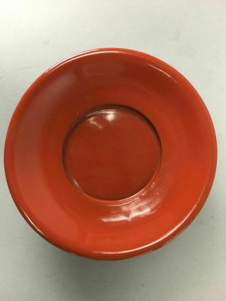 Japanese Lacquer ware Wooden Coaster Saucer Vtg Chataku 5pc Set Red Round LW927 3