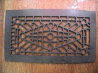 Antique Cast Iron Floor Register Heat Vent Grate 13 5/8 " × 7 3/4 " Reclaimed
