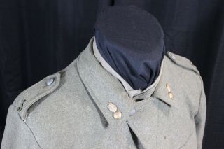 World War 2 Swedish Tunic with Heavy Use,  Date Stamp and Unit Number 4