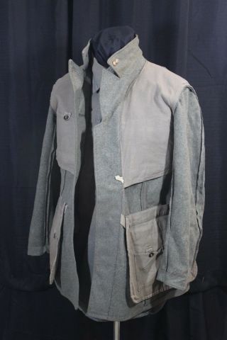 World War 2 Swedish Tunic with Heavy Use,  Date Stamp and Unit Number 8