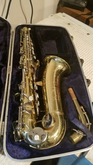 Vintage Conn Shooting Stars Student Alto Saxophone Sax With Case Sn L30762