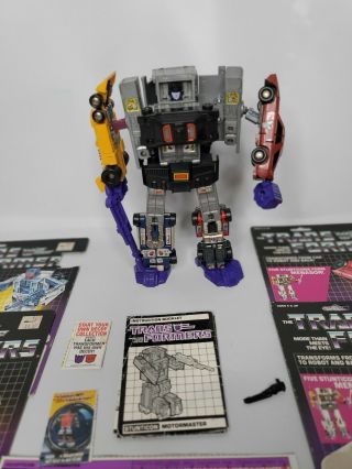 Transformers G1 Vintage Stunticons Menasor Figure Complete Takara Hasbro