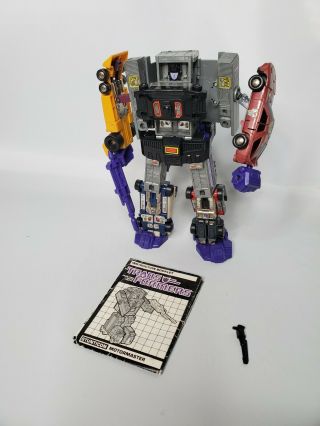 Transformers G1 Vintage Stunticons Menasor Figure Complete Takara Hasbro 5