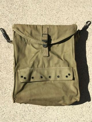 Rare Ww2 Us Army Tan Canvas Medic Kit Bag,  By Airborne & Infantry Medics