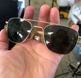 Vintage American Optical 1/10 12k Gold Filled Pilot Aviator Sunglasses Shades