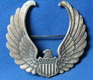 Wwii Sterling Army Air Forces Pilot Training Wings Badge