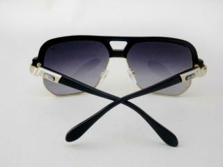 CAZAL 672 COL 001 VINTAGE SUNGLASSES LEGENDS BLACK GOLD GRAY GRADIENT LENSES 4