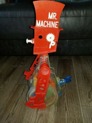 Vintage Ideal Mr Machine Wind Up Walking Toy Robot 1970 