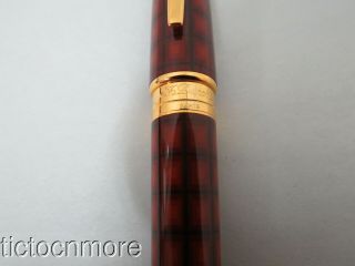 VINTAGE S.  T.  DUPONT OLYMPIO VERTIGO CHINA LACQUER FOUNTAIN PEN 18k NIB 569BB54 9