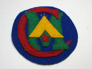 1940s 3 " Minisino Firecrafter Felt Patch Bsa Boy Scouts Jacket Vintage