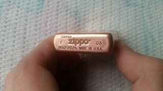 Vintage Zippo Marlboro Come To Where The Flavor Is Copper,  PA F - 03 2