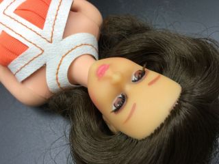 Vintage no bangs Francie Barbie doll with Japan stand 10