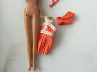 Vintage no bangs Francie Barbie doll with Japan stand 3