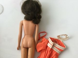 Vintage no bangs Francie Barbie doll with Japan stand 4