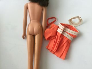 Vintage no bangs Francie Barbie doll with Japan stand 5