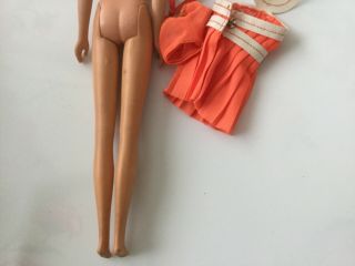 Vintage no bangs Francie Barbie doll with Japan stand 6