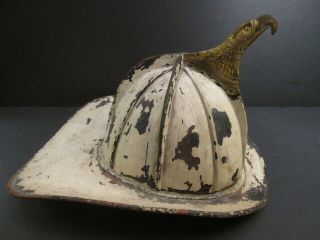 Antique Wilson Medium Weight Fire Helmet 1870 