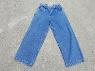 JNCO Twin Cannon 101 Mens 36x34 Vintage Black Pipes Baggy Skater Jeans MADE USA 2