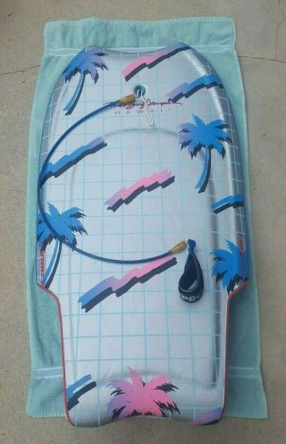 Vintage Turbo Surf Designs Hawaii Z Boogie Board & Rip Curl Body Backpack