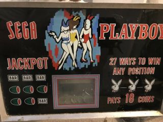 ANTIQUE VINTAGE 1960’s SEGA PLAYBOY SLOT MACHINE Fully Functional 3