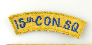 Us Army 15th Con Sq Constabulary Squadron Tab Scroll Patch Military Badge T70h1