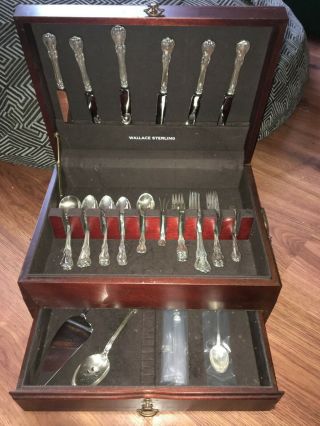 Old Master By Towle Sterling Silver Flatware Set,  Service For 6 (46 Pc)