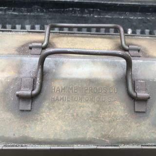 VIntage Antique Military HAM MET Products Tool Box 41 - B - 1840 Hamilton Ohio USA 2