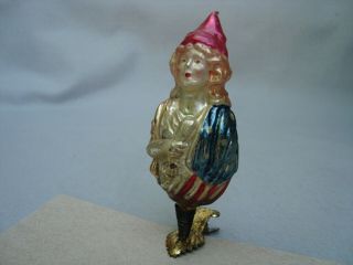 Rare Antique Blown Glass " Miss Liberty " Clip - On Christmas Ornament - Germany