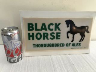 Vintage Black Horse Thoroughbred Of Ales Flashing Lights Beer Sign USA Made 3