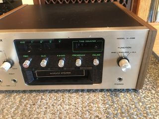 Vintage Rare Pioneer H - R99 8 Track Player/Recorder Serviced Multi Voltage 10