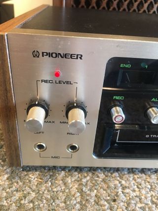 Vintage Rare Pioneer H - R99 8 Track Player/Recorder Serviced Multi Voltage 11
