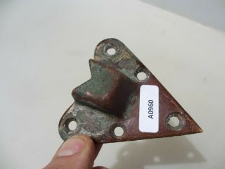 Vintage Copper Door Lock Keep Catch Holder Plate Arrow Design Antique Old