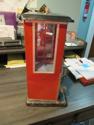 The Master 1 Cent Gumball Peanut Machine w Key Vintage Gum Vending 3