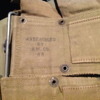 M1 grand 1942 rm co ammo belt WW 2 10 pocket 2