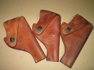 Us S&w Victory Revolver Leather Holster.  38 Special Model 10 Craighead