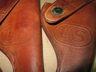 US S&W Victory Revolver Leather Holster.  38 Special Model 10 Craighead 2