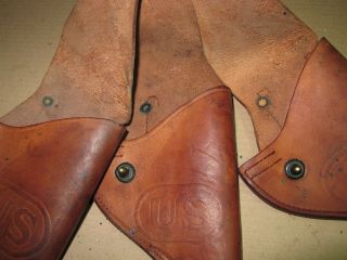 US S&W Victory Revolver Leather Holster.  38 Special Model 10 Craighead 8